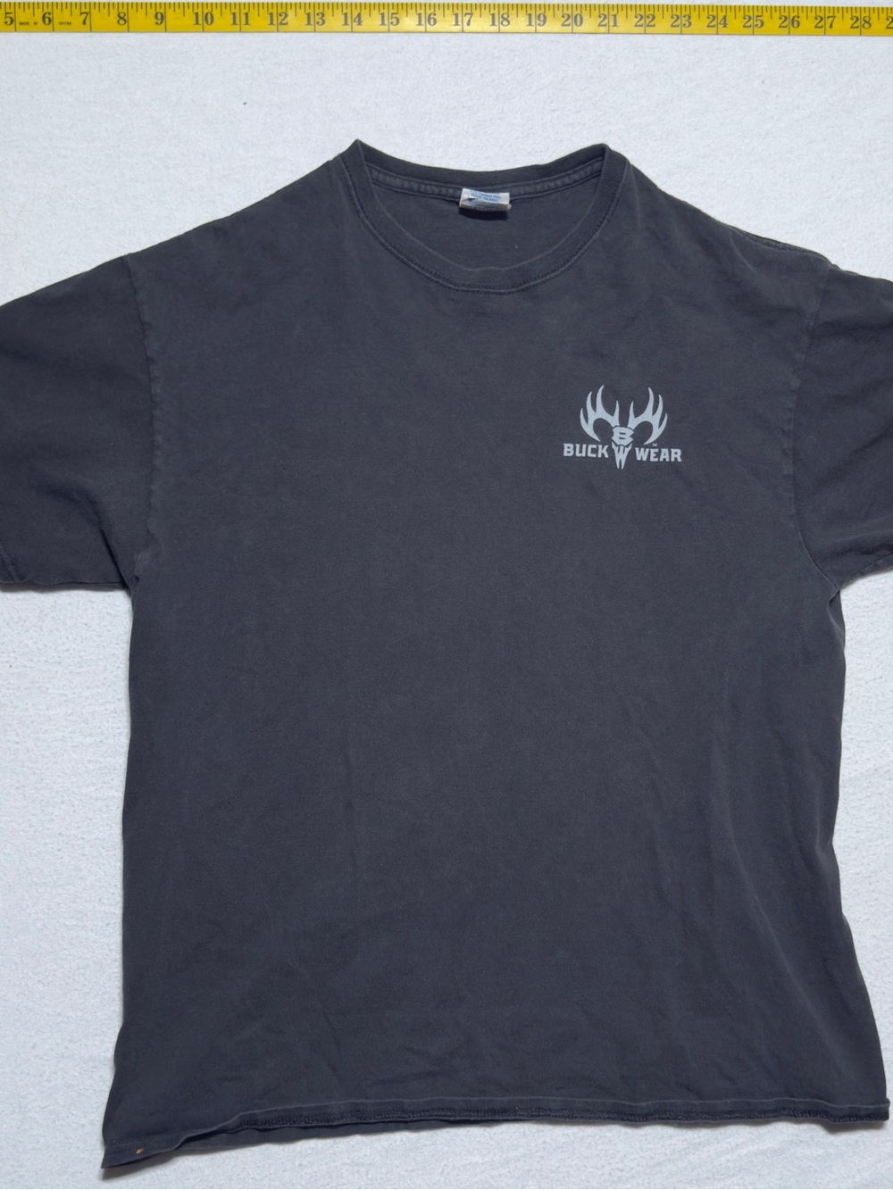 Buck wear 2011 cool front and back shirt Delta Black Short Sleeve Graphic Tee